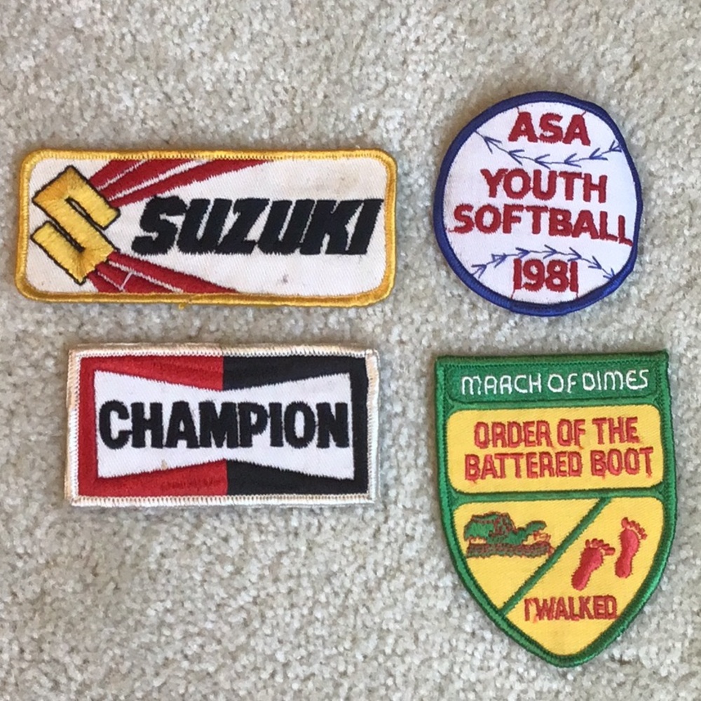 Set of 4 Vintage Patches